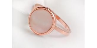 600pc Beautiful Rose Gold Plated Created Opal Ring Size Variation (4 sizes) UK SELLER/GCJ052