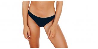 Bikini Tops and Brief Bottoms, assorted sizes in black and lilac
