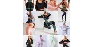 150pc (50Sets) x Anti-Cellulite High Waist Gym Suit Tri-Set(Leggings, Sports Bra & Cropped Jacket) l UK SELLER l GCL089-Pink