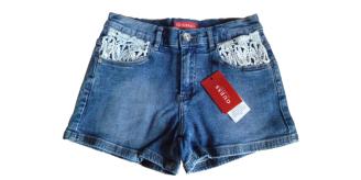 25 Guess Kids 1961 Crochet Shorts Girls Blue Bnwt New