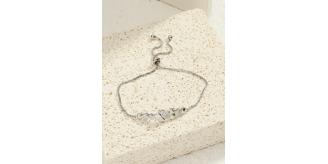 10pc Stunning Silver Four-leaf Clover Linked Heart Crystal Adjustable Bracelet I GCJ242