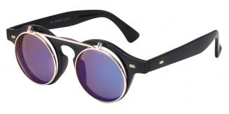 Wholesale Joblot of 50 Mens Retro Round Double Lens Flip Sunglasses