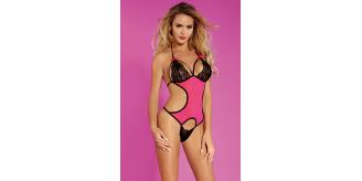 6pc_Women Rose Lingerie Lace Teddy Mesh Bodysuit_UK Seller_GCL121