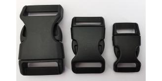 Wholesale Joblot Of 250 Black Plastic Side Release Buckles Curved