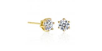 10pc_Gold  Tone Stud Earrings with Premium Crystals_UK Seller_GSV004-Gold
