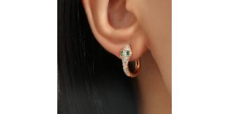 10pairs_Gold Snake Huggies Earrings_UK Seller_GCJ166- gold