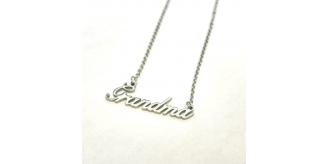 10pc_Stainless Steel Grandma Pendant Necklace_UK Seller_GCJ513
