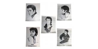 One Off Joblot of Approx. 250 Mixed Elvis Presley Portrait Prints