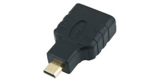 100 pcs HDMI Female to Micro HDMI Type D Male Adapter Convertor in Gold Plated