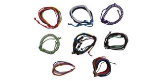 Wholesale Lot of 100 Cord & String Bracelets Mixed Colours/Designs Bohemian, Boho, Surfer, Beach