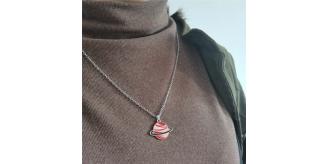 10pcs Silver Gold Tone Red Earth Globe Mars Pendant Necklace|GCJ301|UK SELLER