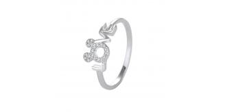 12pcs Silver Tone Crystal Mickey LOVE Ring 3 Sizes 4 each (size 6, 7, 8)|GCJ310|UK SELLER