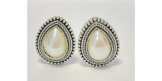 10pcs Pearl Teardrop Non Pierced Clip on Stud Earrings|GCJ315|UK SELLER