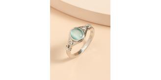 10pcs Oval Turquoise Natural Gemstone Ring 5 Sizes 2 each (Size: 6,7,8,9,10)|GCJ326|UK SELLER