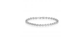 20 pcs - Cubic Zirconia Crystals Tennis Bracelet with Earrings Set - 10 Sets|GCJ006+GSV053|UK SELLER