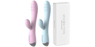 5 pcs - 10 modes Vibrating Rod G-Spot Massager Clitoral Stimulator - Blue and Pink - 2 Mixed Colours - Total 5 pcs|GCAP116-Blue/Pink|UK SELLER