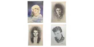 One Off Joblot of 226 Mixed Vintage 1980's Musician Blank Cards