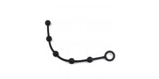 10 pcs - Flexible Silicone Textured Anal Beads - Black|GCAP092-Black|UK SELLER