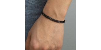 10 pcs - Stainless Steel Gunmetal Black Chunky Chain Links Men Bracelet|GCJ394|UK SELLER