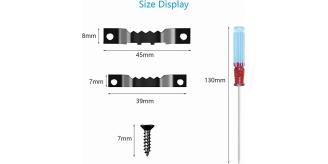 12 Packs of Metal Sawtooth Picture Frame Photo Hanger 160 pcs in 2 Sizes plus Screws & Driver