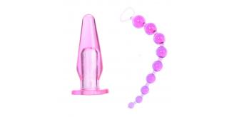 10 pcs - Beginners Anal Bead Finger Butt Plug Play Set - 5 Sets|GCAPSET005|UK SELLER