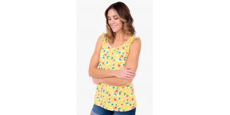 One Off Joblot of 6 Brakeburn Ladies Orchard Vest Top Yellow Size 8