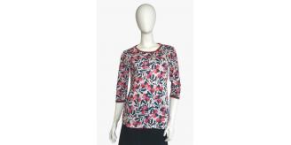 One Off Joblot of 12 Brakeburn Ladies Gardenia Tipping 3/4 Sleeve Tees - Size 8