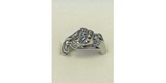 10 pcs - Pet Cat Open Adjustable Silver Ring|GCJ561|UK SELLER