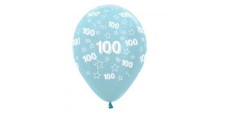 1500 Sempertex Biodegradable 100th Birthday balloons 12"