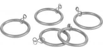 Job Lot 141packs of 6 Silver Curtain Pole Rings For 20mm Poles