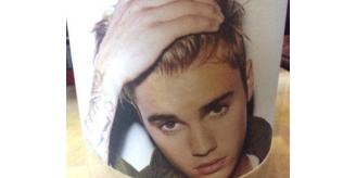 Justin Bieber Fabric Drum Lampshades 8"/20cm - Mixed Ceiling & Tableside