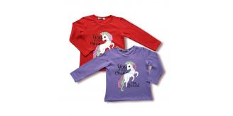 Joblot of Brand New Girls 10 Pack/2 Colours Top - Sizes 2y-7y
