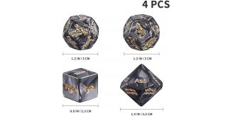 10 Sets - Kinky Play Dice – Set of 4|GCAP033-4pcs/Set|UK seller