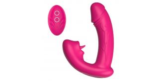5 pcs - 12 Modes Clitoral G Spot Nipple Anal Stimulator Remote Control Clitoral Tongue Licking Vibrator|GCAP122|UK seller