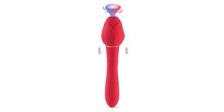 10 pcs - 10 Vibration Modes And 5 Sucking Modes Flaming Rose Massager Vibrator|GCAP153|UK seller