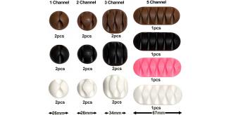 PALLET OF 200 Packs of 22pcs Cable Tidy Clips – Assorted Cable Holders for Tidying Loose Wires – Self Adhesive Cable Organiser Pack for Home Offic
