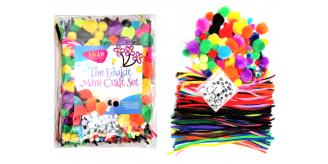 20 Packs of 500 x Arts and Crafts Kit | Including Pipe Cleaners, Pompoms and Googly Eyes | Various Sizes and Colours | Arts and Crafts for Kids | Arts