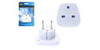 150 x WHITE UK TO EUROPE TRAVEL ADAPTOR - CLEARANCE