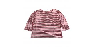One Off Joblot of 4 Girl's Twinset Red & White Striped Top