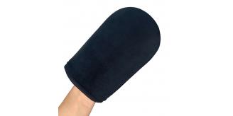 BLACK VELOUR LUXURY TANNING MITT