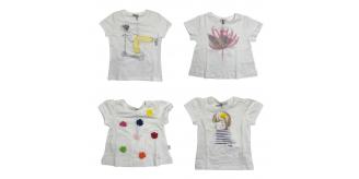 One Off Joblot of 14 Girl's Il Gufo Mixed Textured T-Shirts