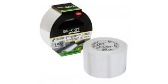 brackit Aluminium Foil Tape, Hot & Cold Temperature Resistant Roll - For HVAC Repair, Ducts, Insulation, Dryer (48mm)