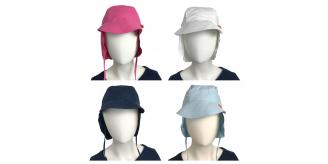 One Off Joblot of 40 Kid's Lassig Mixed Splash & Fun Sun Protection Flap Hat