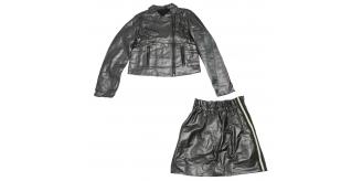 One Off Joblot of 4 Girl's Miss Grant Mixed Metallic Jacket & Skirt