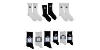 100 pairs of bamboo socks for men women black white adults