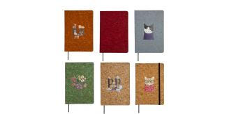 50 A5 Notebooks Cork Cover Office Gift