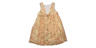 One Off Joblot of 4 Children's Je Suis En CP! Orange Floral Dress