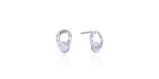 10pcs - Fashionable Central Diamond Women Silver Earrings|GCJ439|UK seller