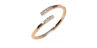 10pcs - Elegant Women Silver Tone Rhinestone Crystal Open Ring|GCJ401-Silver|UK seller