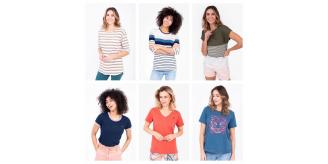 Wholesale Job Lot of 10 Women's Brakeburn Mixed T-Shirts- Great Variety!